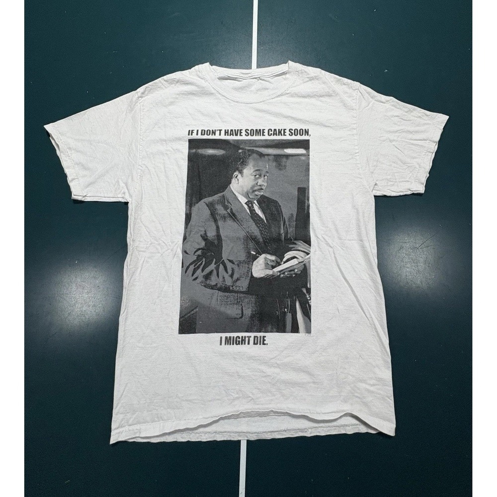 The Office Stanley Hudson T Shirt Size Small White Black Funny Humor Graphic